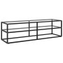 Mueble para TV negro con vidrio templado negro 140x40x40 cm von , TV-Möbel - Ref: Foro24-322863, Preis: 126,76 €, Rabatt: %