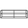 Mueble para TV negro con vidrio templado negro 140x40x40 cm von , TV-Möbel - Ref: Foro24-322863, Preis: 126,76 €, Rabatt: %