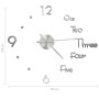 Reloj 3D de pared con diseño moderno plateado 100 cm XXL by , Wall clocks - Ref: Foro24-325155, Price: 29,79 €, Discount: %