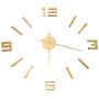 Reloj 3D de pared con diseño moderno dorado 100 cm XXL by , Wall clocks - Ref: Foro24-325157, Price: 18,60 €, Discount: %