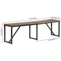 Banco de madera maciza reciclada 160x35x46 cm von , Bänke für Hallen und Lager - Ref: Foro24-351682, Preis: 95,88 €, Rabatt: %