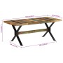 Mesa de comedor madera maciza reciclada 180x90x73 cm von , Küchen- und Esstische - Ref: Foro24-351730, Preis: 255,18 €, Rabat...