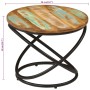Mesa de centro madera maciza reciclada y acero Ø50x40 cm by , Coffee table - Ref: Foro24-352023, Price: 143,06 €, Discount: %