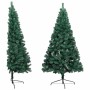 Medio árbol de Navidad con luces y bolas verde 120 cm von , Weihnachtsbäume - Ref: Foro24-3077649, Preis: 43,35 €, Rabatt: %