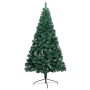 Medio árbol de Navidad con luces y bolas verde 120 cm von , Weihnachtsbäume - Ref: Foro24-3077649, Preis: 43,35 €, Rabatt: %