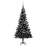 Árbol de Navidad preiluminado con luces y bolas negro 150 cm by , Christmas trees - Ref: Foro24-3077675, Price: 49,33 €, Disc...