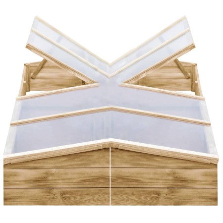 Invernadero de madera de pino impregnada 2 uds 200x50x35 cm von , Gewächshäuser - Ref: Foro24-3055328, Preis: 304,82 €, Rabat...