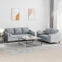 Juego de sofás con cojines 2 piezas tela gris claro by , Sofas - Ref: Foro24-3201850, Price: 494,79 €, Discount: %