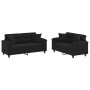 Juego de sofás con cojines 2 piezas tela microfibra negro von , Sofas - Ref: Foro24-3202329, Preis: 569,26 €, Rabatt: %