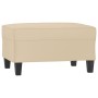 Juego de sofás con cojines 3 piezas tela microfibra crema de , Sofás - Ref: Foro24-3202360, Precio: 641,91 €, Descuento: %