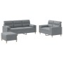 Juego de sofás con cojines 3 piezas tela gris claro von , Sofas - Ref: Foro24-3201624, Preis: 558,50 €, Rabatt: %