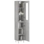 Aparador alto madera contrachapada gris Sonoma 34,5x34x180 cm by , Sideboards - Ref: Foro24-3199207, Price: 114,13 €, Discoun...