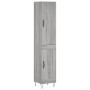 Aparador alto madera contrachapada gris Sonoma 34,5x34x180 cm by , Sideboards - Ref: Foro24-3199143, Price: 97,39 €, Discount: %