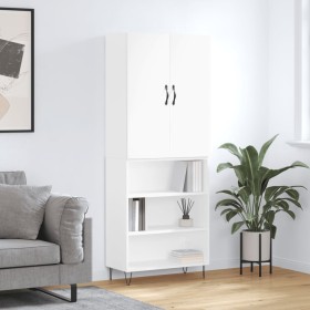 Aparador alto madera contrachapada blanco 69,5x34x180 cm von , Sideboards - Ref: Foro24-3198113, Preis: 134,06 €, Rabatt: %