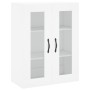 Aparador alto madera contrachapada blanco brillo 69,5x34x180 cm by , Sideboards - Ref: Foro24-3198371, Price: 174,14 €, Disco...
