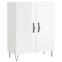 Aparador alto madera contrachapada blanco brillo 69,5x34x180 cm by , Sideboards - Ref: Foro24-3198371, Price: 174,14 €, Disco...