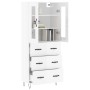 Aparador alto madera contrachapada blanco brillo 69,5x34x180 cm von , Sideboards - Ref: Foro24-3198435, Preis: 200,19 €, Raba...