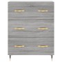 Aparador alto madera contrachapada gris sonoma 69,5x34x180 cm de , Aparadores - Ref: Foro24-3199735, Precio: 175,68 €, Descue...