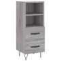 Aparador alto madera contrachapada gris Sonoma 34,5x34x180 cm by , Sideboards - Ref: Foro24-3199335, Price: 114,04 €, Discoun...