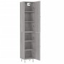 Aparador alto madera contrachapada gris Sonoma 34,5x34x180 cm de , Aparadores - Ref: Foro24-3198823, Precio: 103,36 €