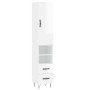 Aparador alto madera contrachapada blanco brillo 34,5x34x180 cm de , Aparadores - Ref: Foro24-3198947, Precio: 117,76 €, Desc...