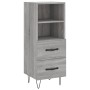 Aparador alto madera contrachapada gris Sonoma 34,5x34x180 cm by , Sideboards - Ref: Foro24-3198951, Price: 103,27 €, Discoun...