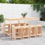 Set de mesa y taburetes altos jardín 9 pzas madera maciza pino by , Garden sets - Ref: Foro24-3157757, Price: 528,65 €, Disco...