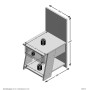 FMD Mesita de noche con 1 cajón color roble arena 34,2x39x69 cm by , Nightstands - Ref: Foro24-447420, Price: 92,43 €, Discou...