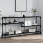 Mesa consola madera de ingeniería negra 160x29x75 cm by , Side tables - Ref: Foro24-834085, Price: 80,43 €, Discount: %