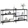Mesa consola madera de ingeniería negra 160x29x75 cm by , Side tables - Ref: Foro24-834085, Price: 80,43 €, Discount: %