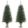 Árboles de Navidad artificiales 2 uds corona, guirnalda y LED von , Weihnachtsbäume - Ref: Foro24-344648, Preis: 113,57 €, Ra...