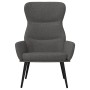 Sillón de relax con reposapiés de tela gris oscuro by , Armchairs - Ref: Foro24-3097430, Price: 121,87 €, Discount: %