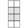 Puerta corredera vidrio templado y aluminio negra 90x205 cm von , Türen für zu Hause - Ref: Foro24-155223, Preis: 199,77 €, R...