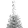 Medio árbol de Navidad artificial con soporte PET plata 180 cm by , Christmas trees - Ref: Foro24-344697, Price: 39,43 €, Dis...