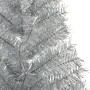 Medio árbol de Navidad artificial con soporte PET plata 180 cm by , Christmas trees - Ref: Foro24-344697, Price: 39,43 €, Dis...