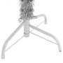 Medio árbol de Navidad artificial con soporte PET plata 180 cm by , Christmas trees - Ref: Foro24-344697, Price: 39,43 €, Dis...
