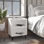 Mesitas de noche con patas de metal 2 uds blanco 40x30x50 cm de , Mesitas de noche - Ref: Foro24-805798, Precio: 57,97 €, Des...