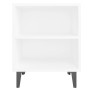 Mesitas de noche con patas de metal 2 uds blanco 40x30x50 cm de , Mesitas de noche - Ref: Foro24-805798, Precio: 57,97 €, Des...