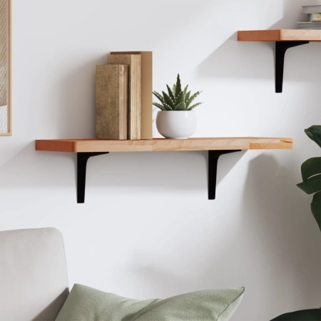 Estante de pared madera maciza de haya 60x20x2,5 cm de , Estantes y estanterías - Ref: Foro24-356026, Precio: 27,67 €, Descue...