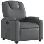 Sillón reclinable de cuero sintético gris de , Sillones - Ref: Foro24-372392, Precio: 261,47 €, Descuento: %