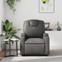 Sillón reclinable de cuero sintético gris de , Sillones - Ref: Foro24-372392, Precio: 261,47 €, Descuento: %