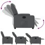 Sillón reclinable de cuero sintético gris de , Sillones - Ref: Foro24-372392, Precio: 261,47 €, Descuento: %