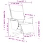 Sillón reclinable masaje reposapiés cuero sintético capuchino by , Armchairs - Ref: Foro24-356652, Price: 234,61 €, Discount: %