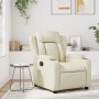 Sillón reclinable de cuero sintético crema by , Armchairs - Ref: Foro24-372428, Price: 204,01 €, Discount: %