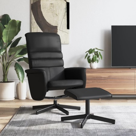 Sillón reclinable con reposapiés cuero sintético negro von , Sessel - Ref: Foro24-356708, Preis: 160,54 €, Rabatt: %