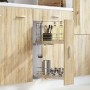 Cesta de alambre extraíble con 2 niveles plateado 47x12x56 cm by , Kitchen utensil containers - Ref: Foro24-358373, Price: 65...