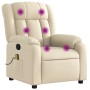 Sillón de masaje reclinable de tela crema by , Armchairs - Ref: Foro24-373595, Price: 257,15 €, Discount: %