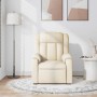 Sillón de masaje reclinable de tela crema by , Armchairs - Ref: Foro24-373595, Price: 257,15 €, Discount: %