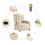 Sillón de masaje reclinable de tela crema by , Armchairs - Ref: Foro24-373595, Price: 257,15 €, Discount: %