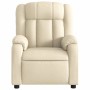 Sillón de masaje reclinable de tela crema by , Armchairs - Ref: Foro24-373595, Price: 257,15 €, Discount: %